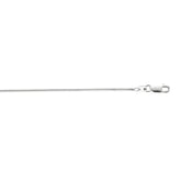Sterling Silver 1.3mm Octogonal Snake 20 Chain with Lobster Clasp